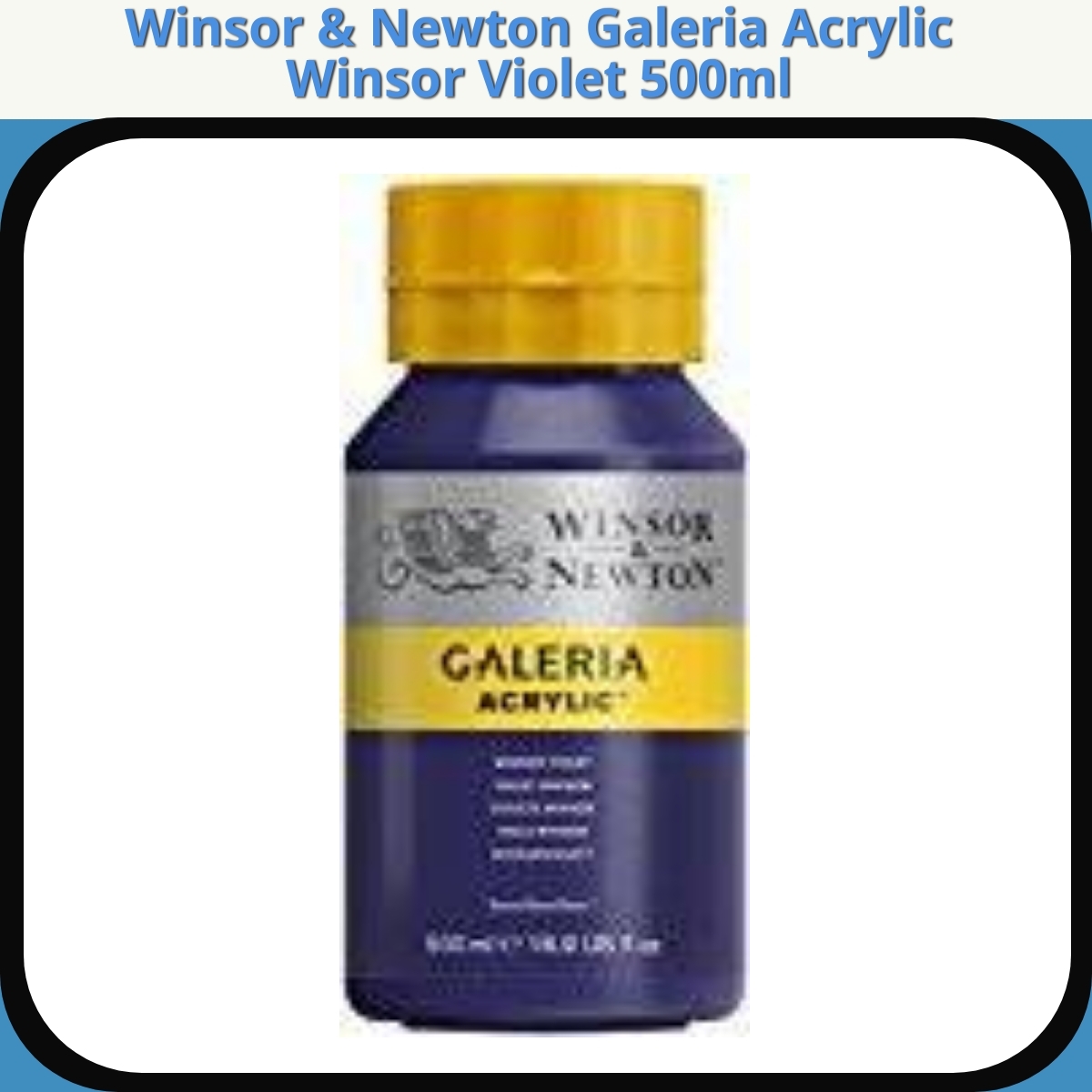 Anmeldelse af Winsor & Newton Galeria Acrylic Winsor Violet 500ml