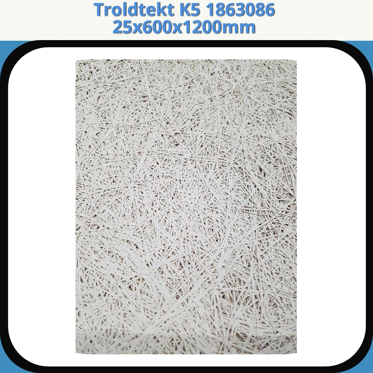 Anmeldelse af Troldtekt K5 1863086 25x600x1200mm