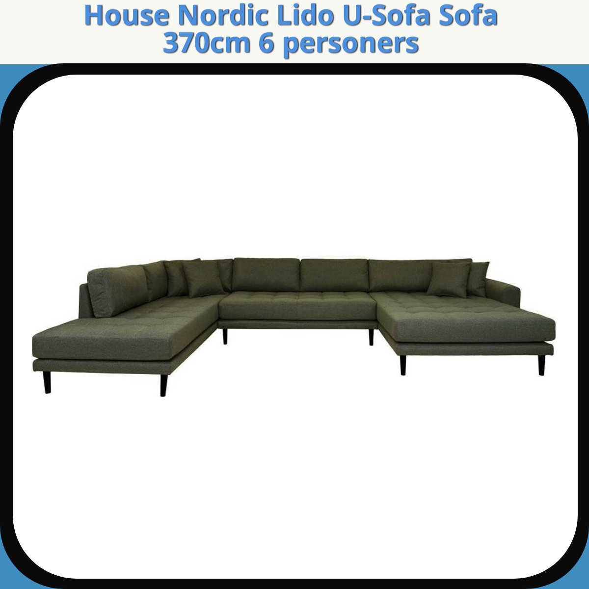 Anmeldelse af House Nordic Lido U-Sofa Sofa 370cm 6 personers
