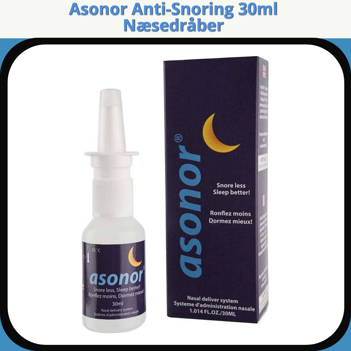 Anmeldelse af Asonor Anti-Snoring 30ml Næsedråber