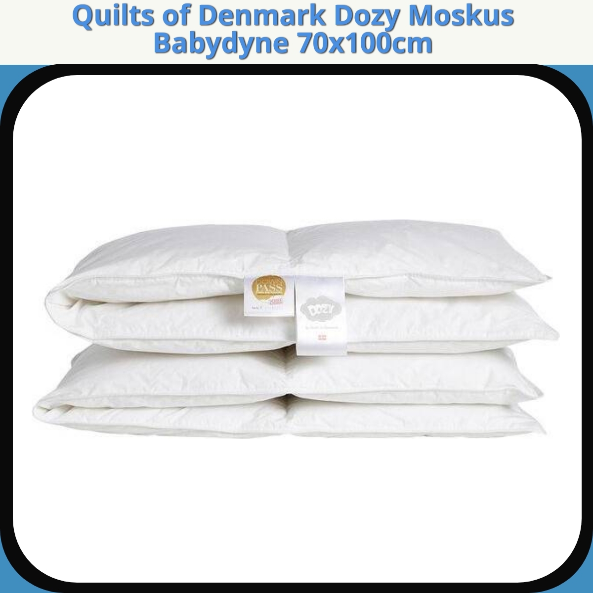 Anmeldelse af Quilts of Denmark Dozy Moskus Babydyne 70x100cm