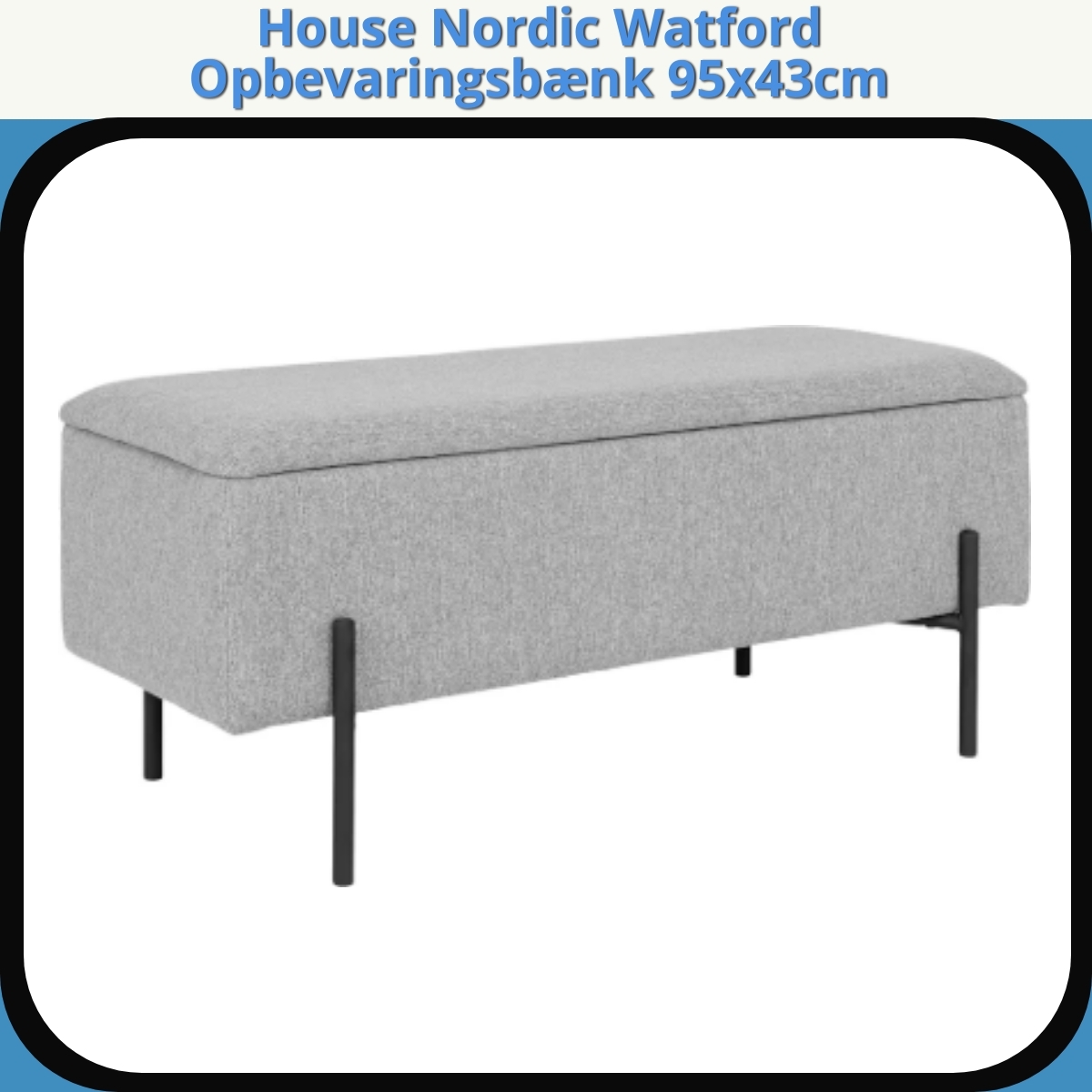 Anmeldelse af House Nordic Watford Opbevaringsbænk 95x43cm