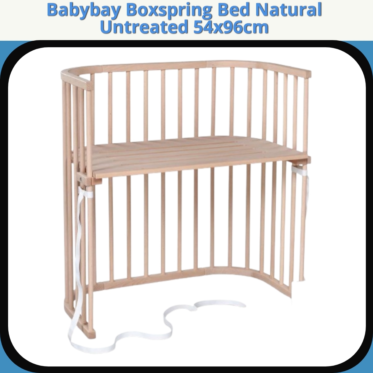 Anmeldelse af Babybay Boxspring Bed Natural Untreated 54x96cm