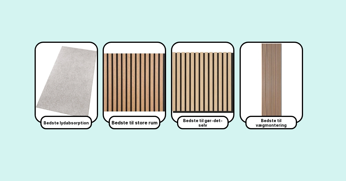 7 Bedste Akustikpaneler