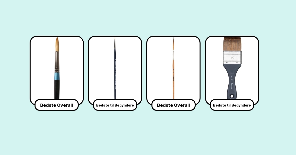 7 Bedste Akvarelpensler