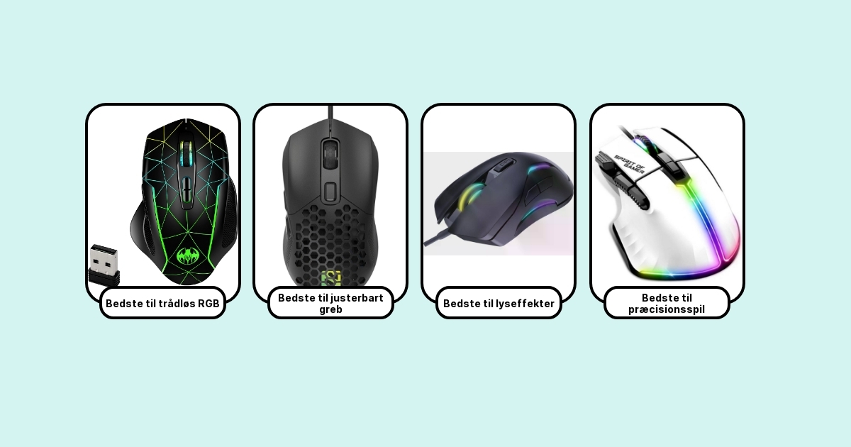 7 Bedste Gamer mus