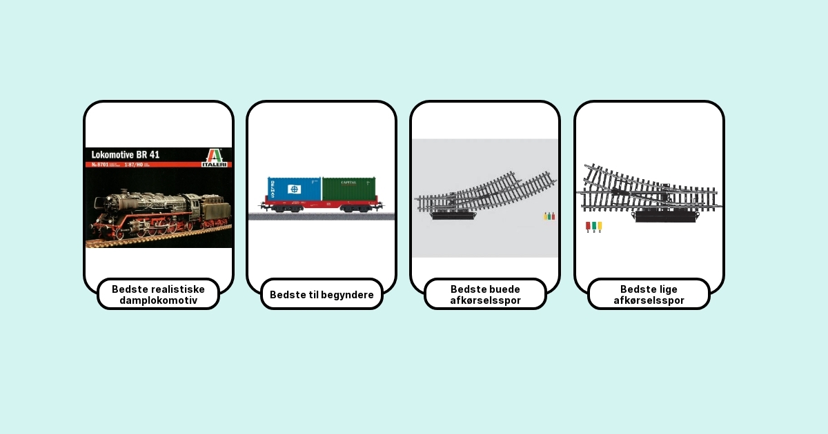 7 Bedste Modeljernbaner