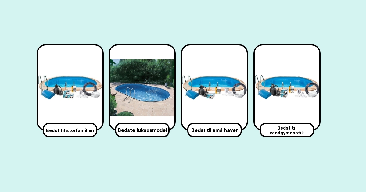 7 Bedste Nedgravede pools