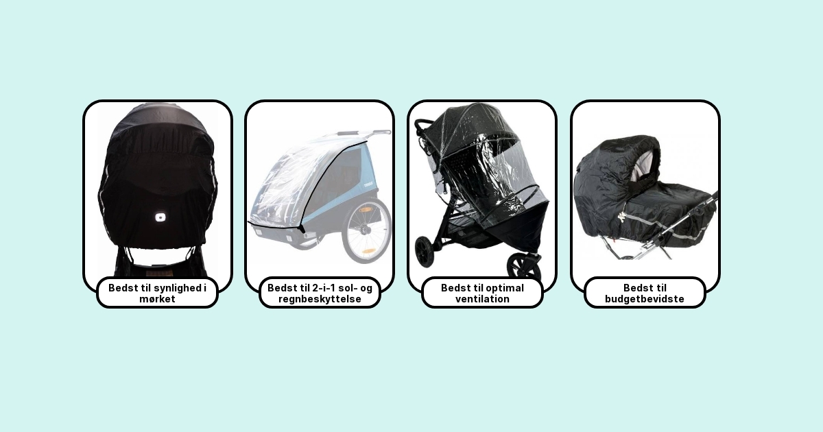 7 Bedste Regnslag til barnevogne