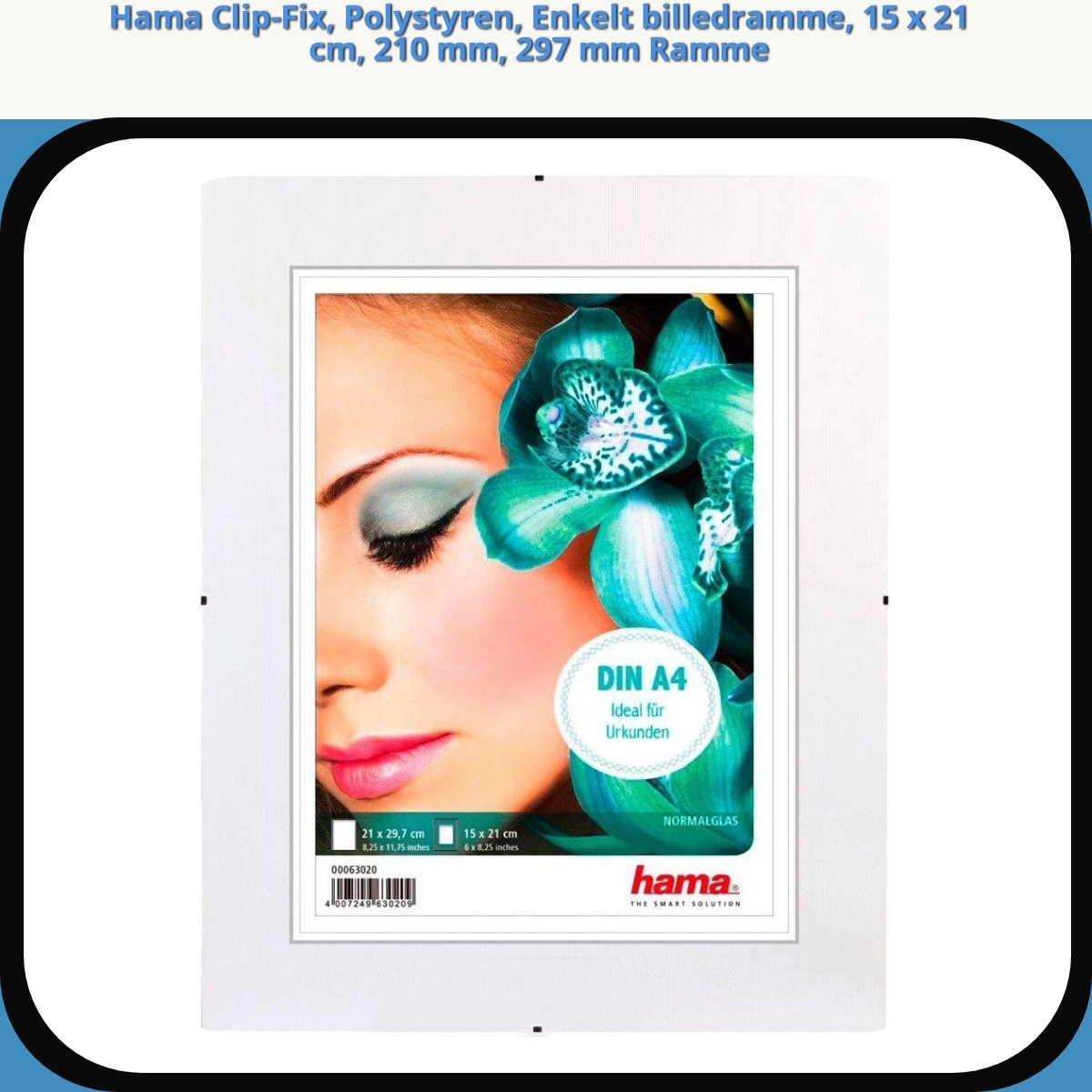 Anmeldelse af Hama Clip-Fix, Polystyren, Enkelt billedramme, 15 x 21 cm, 210 mm, 297 mm Ramme