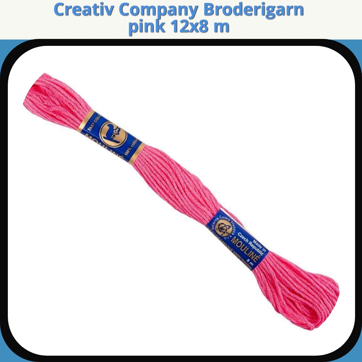 Anmeldelse af Creativ Company Broderigarn pink 12x8 m