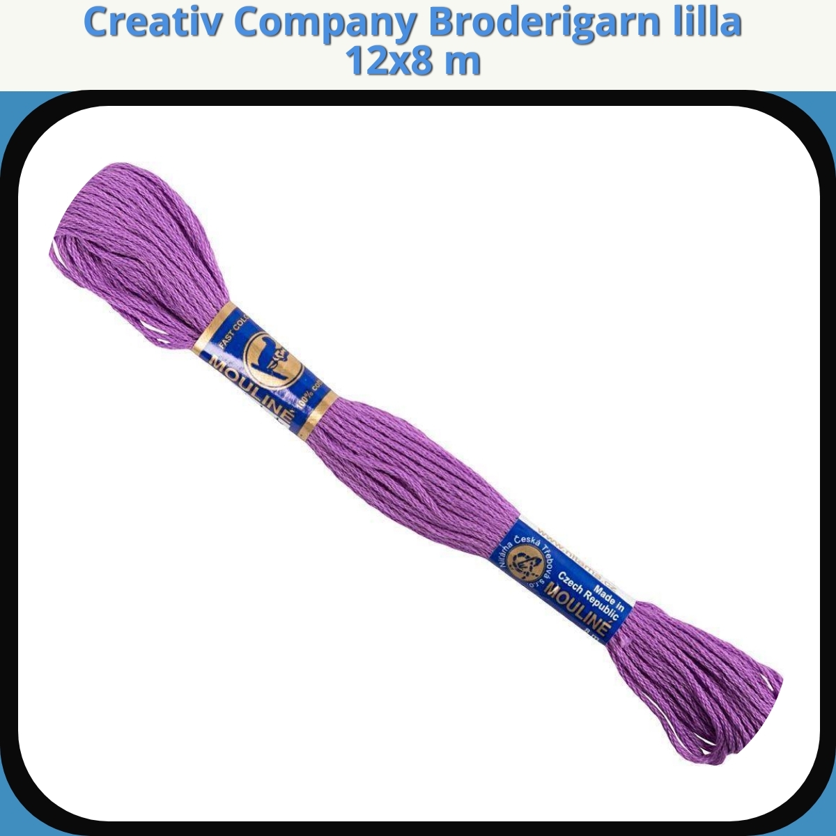 Anmeldelse af Creativ Company Broderigarn lilla 12x8 m