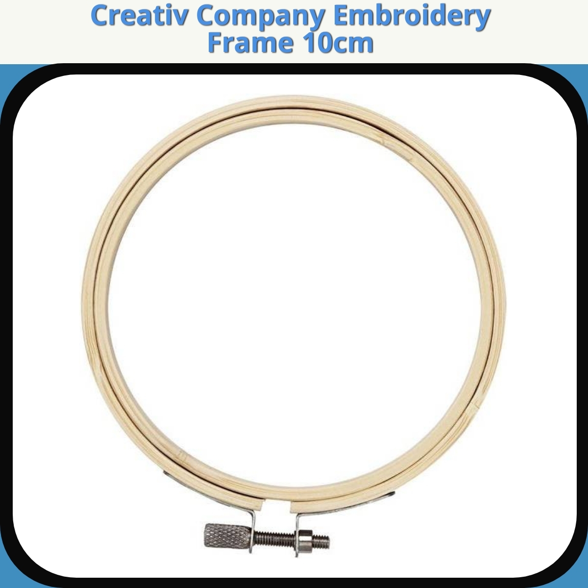 Anmeldelse af Creativ Company Embroidery Frame 10cm