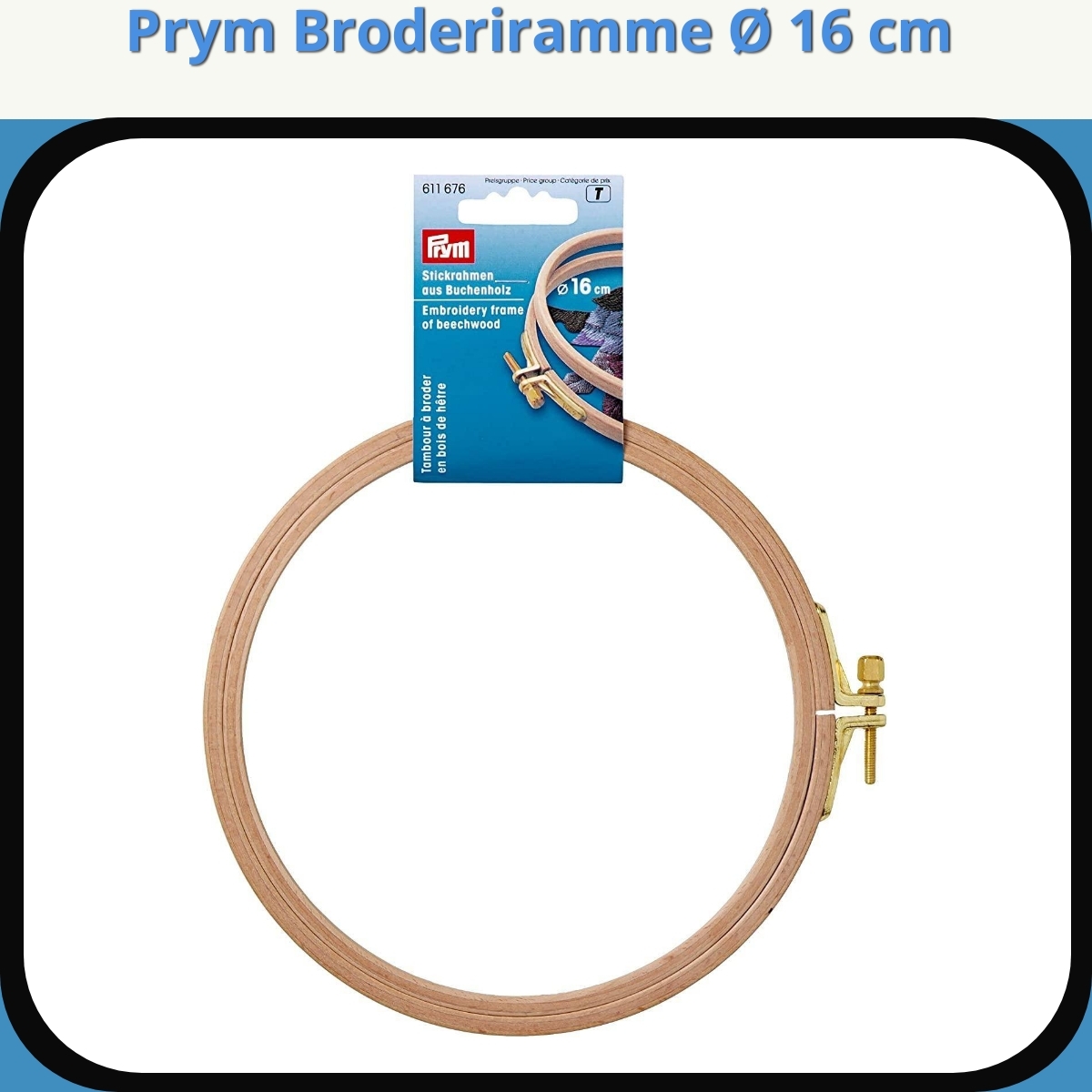 Anmeldelse af Prym Broderiramme Ø 16 cm
