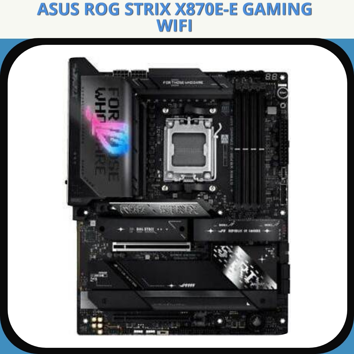 Anmeldelse af ASUS ROG STRIX X870E-E GAMING WIFI