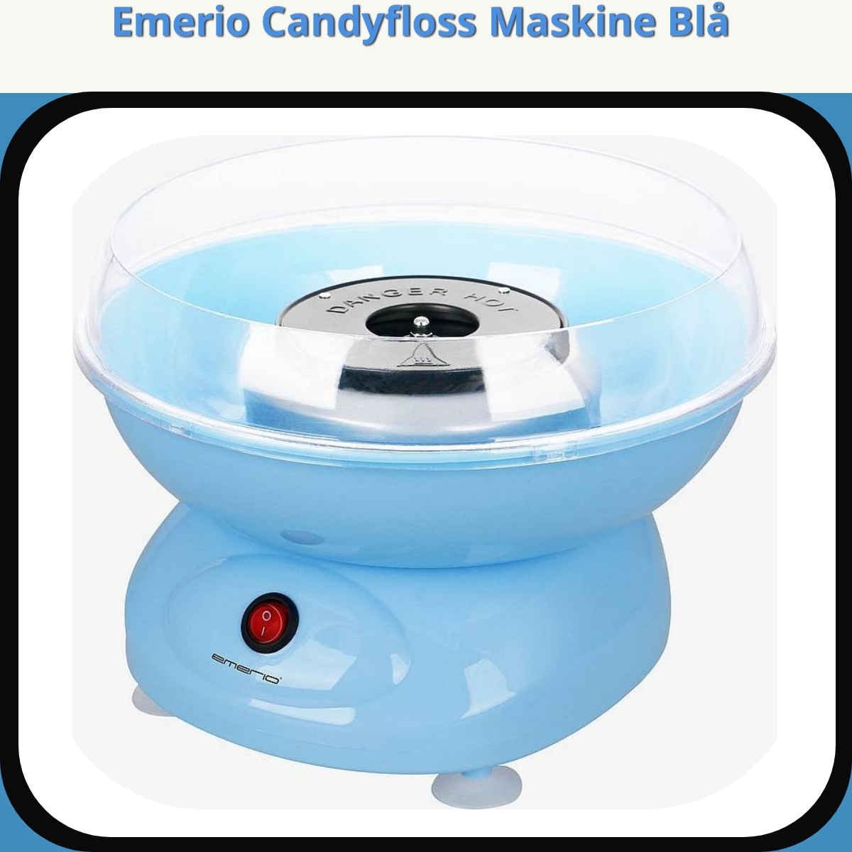 Anmeldelse af Emerio Candyfloss Maskine Blå