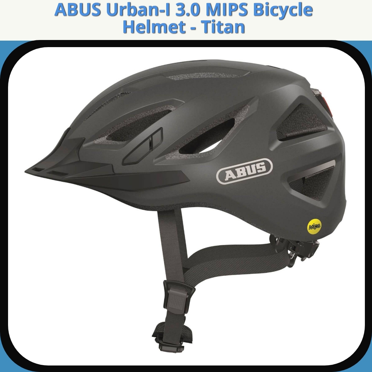 Anmeldelse af ABUS Urban-I 3.0 MIPS Bicycle Helmet - Titan