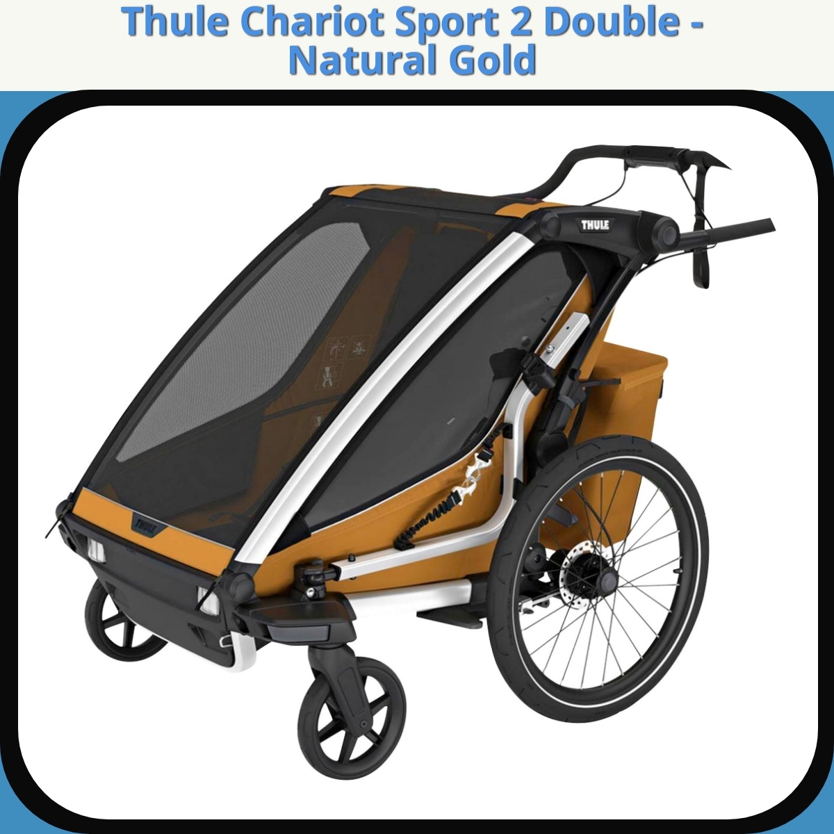 Anmeldelse af Thule Chariot Sport 2 Double - Natural Gold