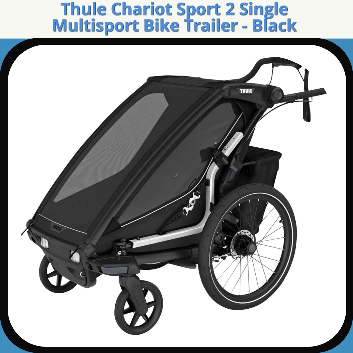 Anmeldelse af Thule Chariot Sport 2 Single Multisport Bike Trailer - Black
