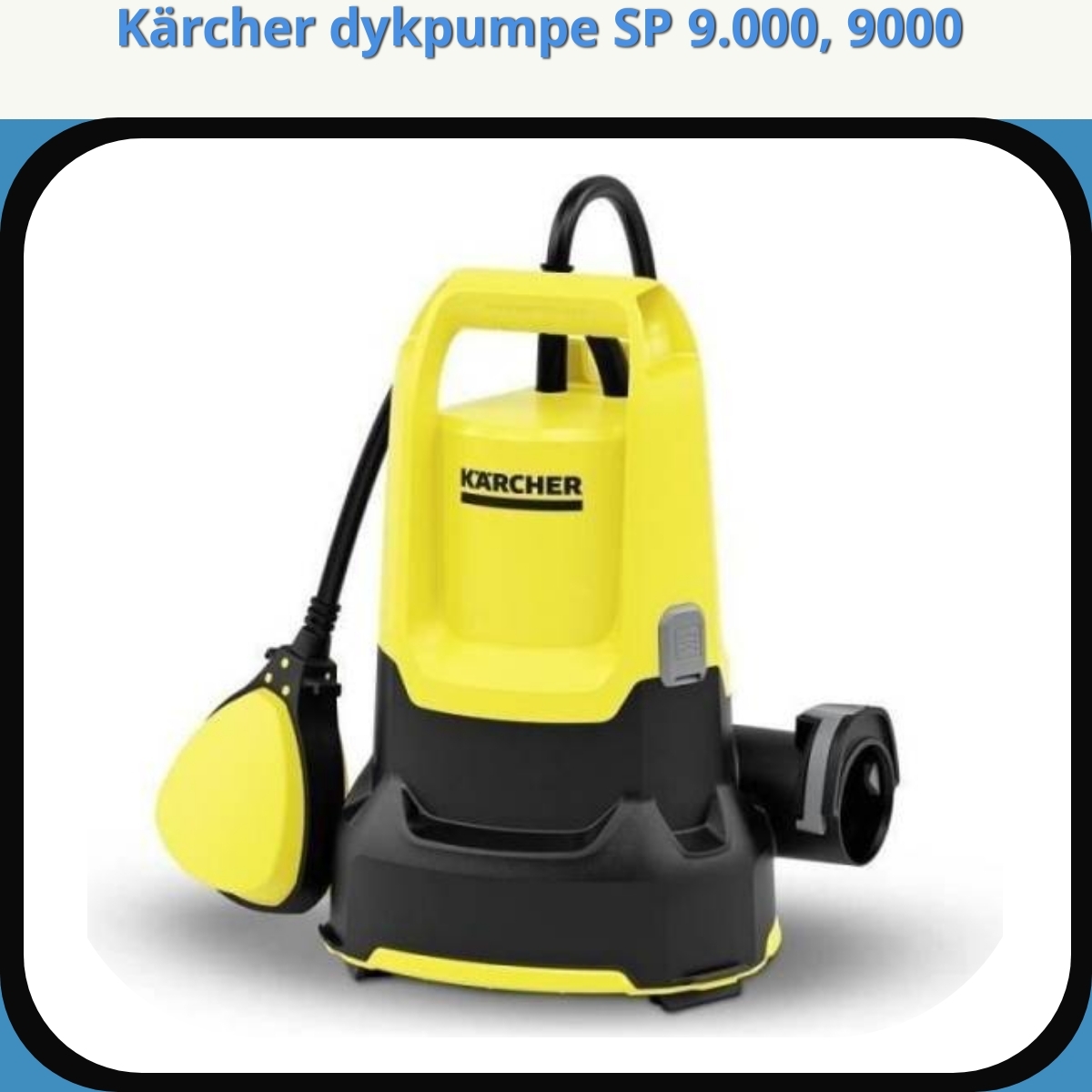 Anmeldelse af Kärcher dykpumpe SP 9.000, 9000