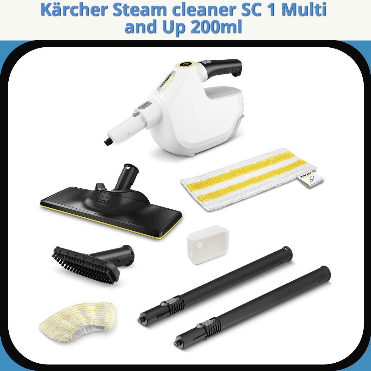 Anmeldelse af Kärcher Steam cleaner SC 1 Multi and Up 200ml