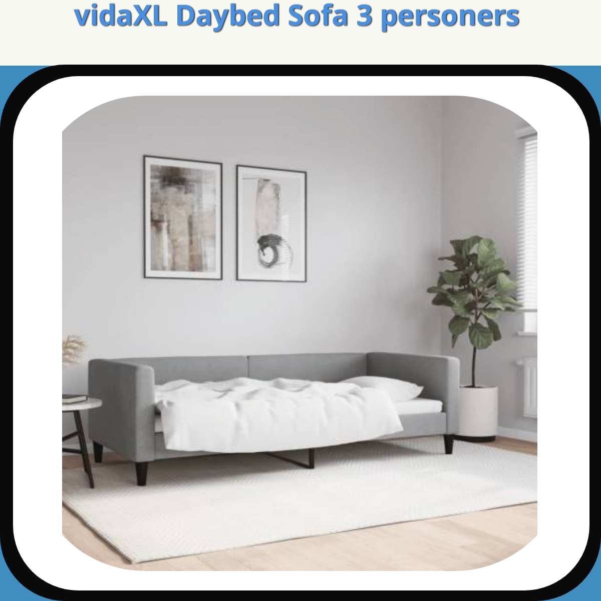 Anmeldelse af vidaXL Daybed Sofa 3 personers