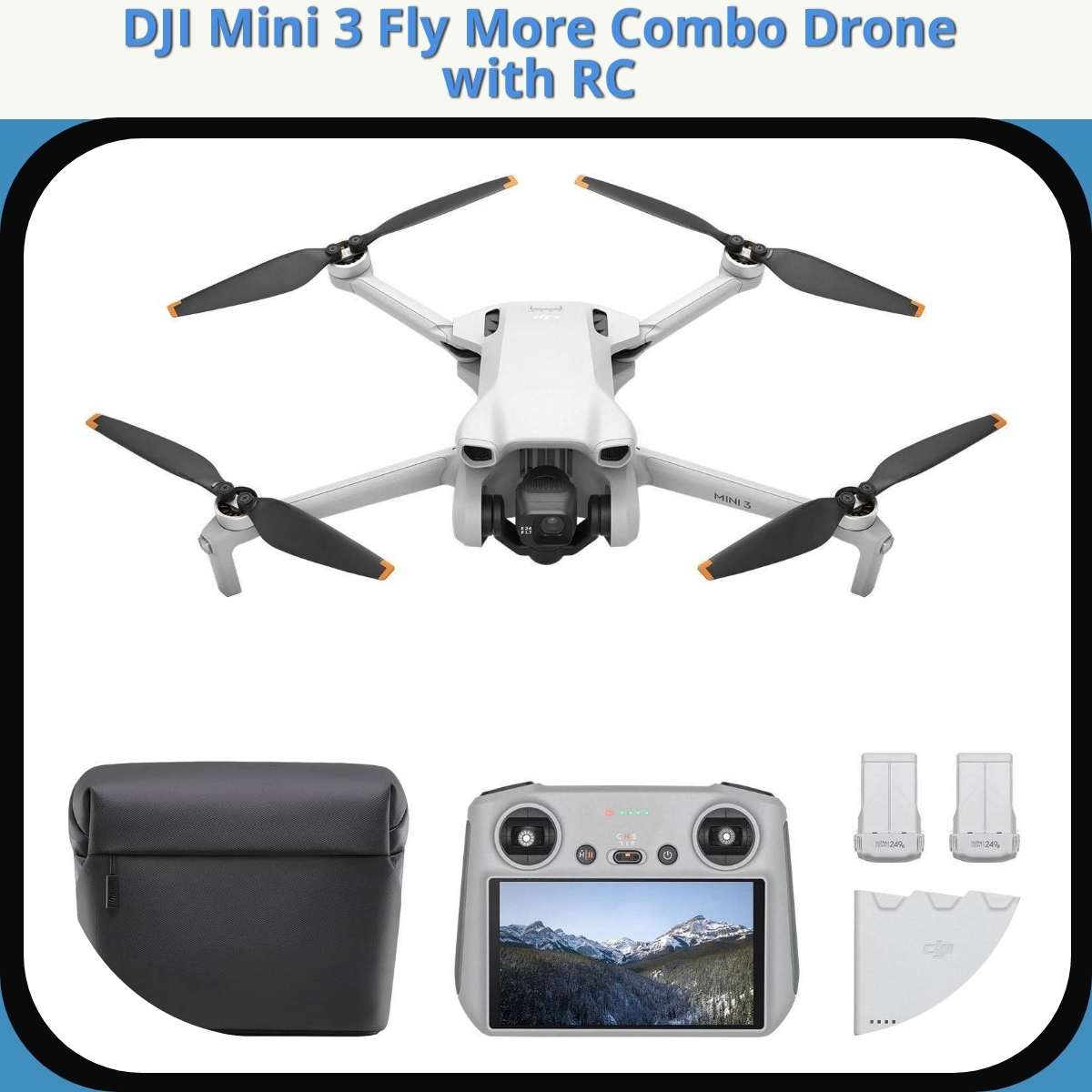 Anmeldelse af DJI Mini 3 Fly More Combo Drone with RC