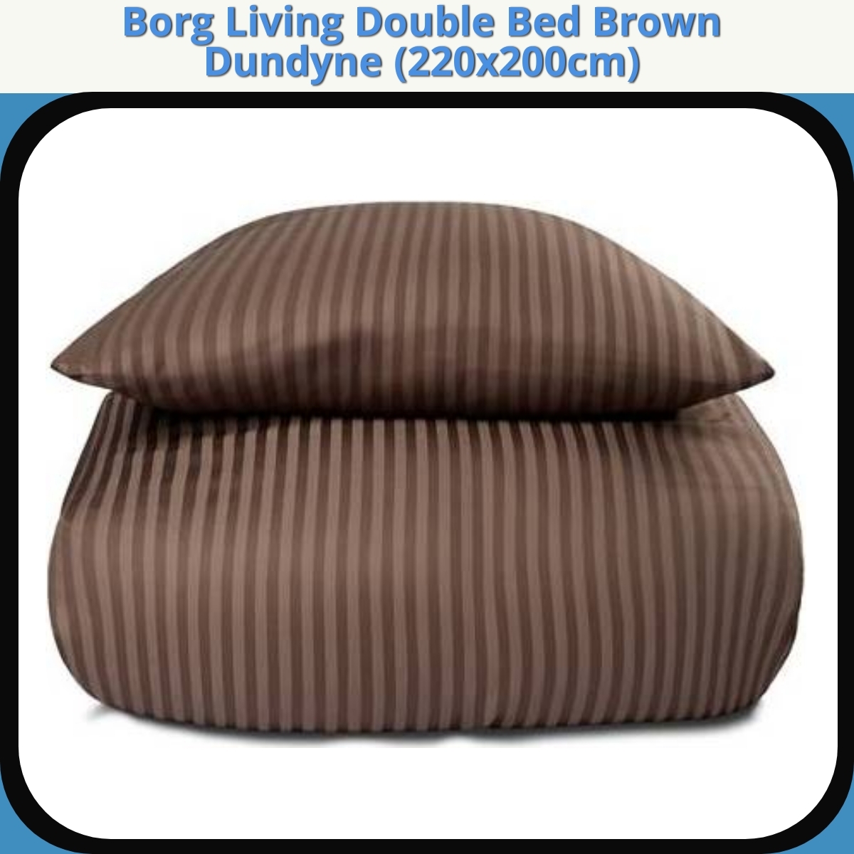 Anmeldelse af Borg Living Double Bed Brown Dundyne (220x200cm)