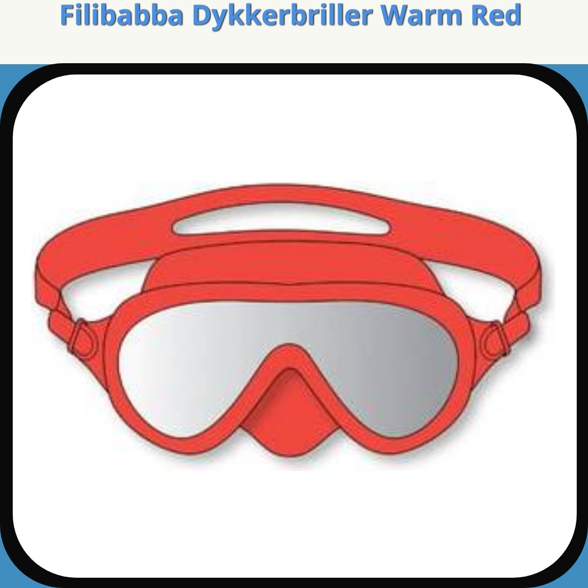 Anmeldelse af Filibabba Dykkerbriller Warm Red