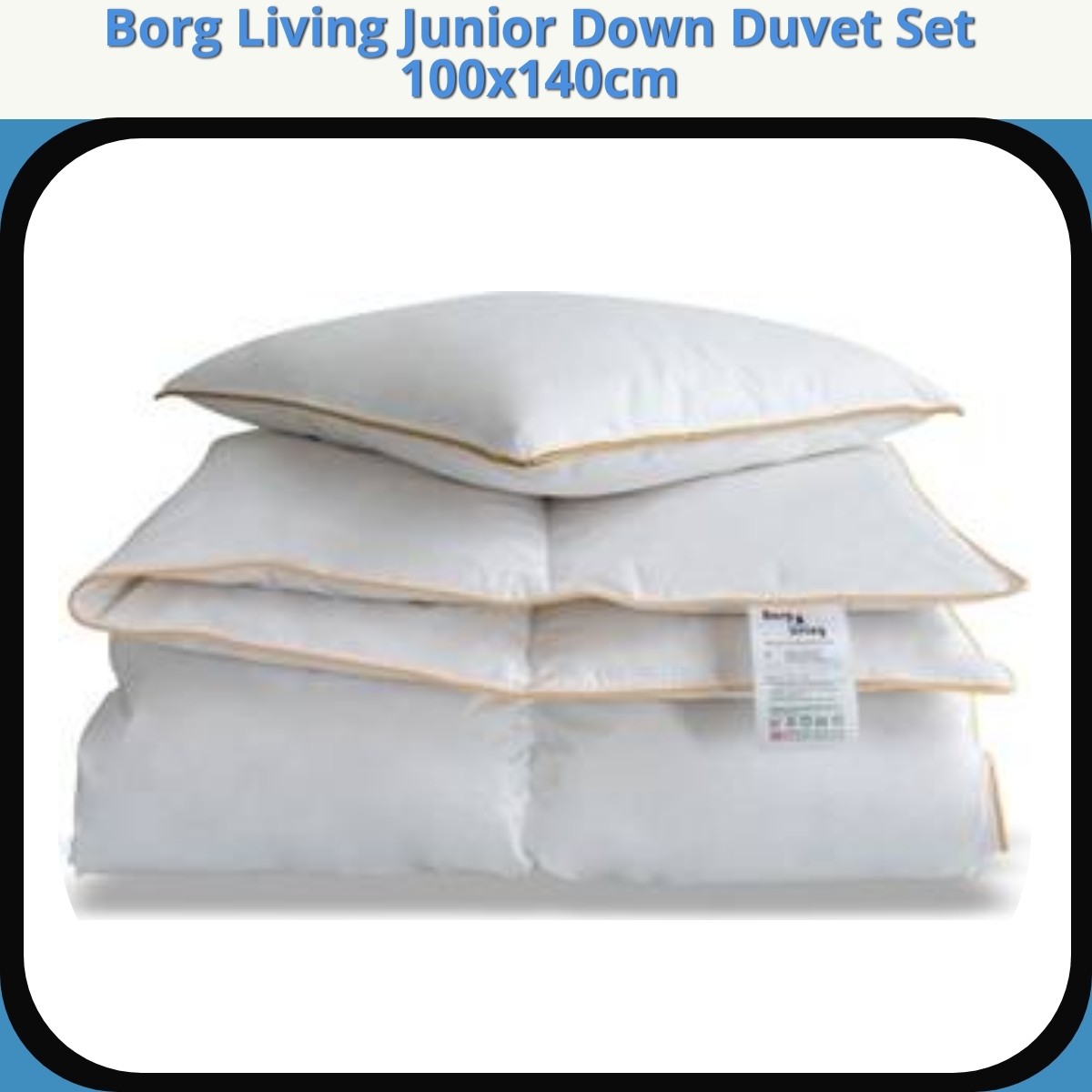 Anmeldelse af Borg Living Junior Down Duvet Set 100x140cm