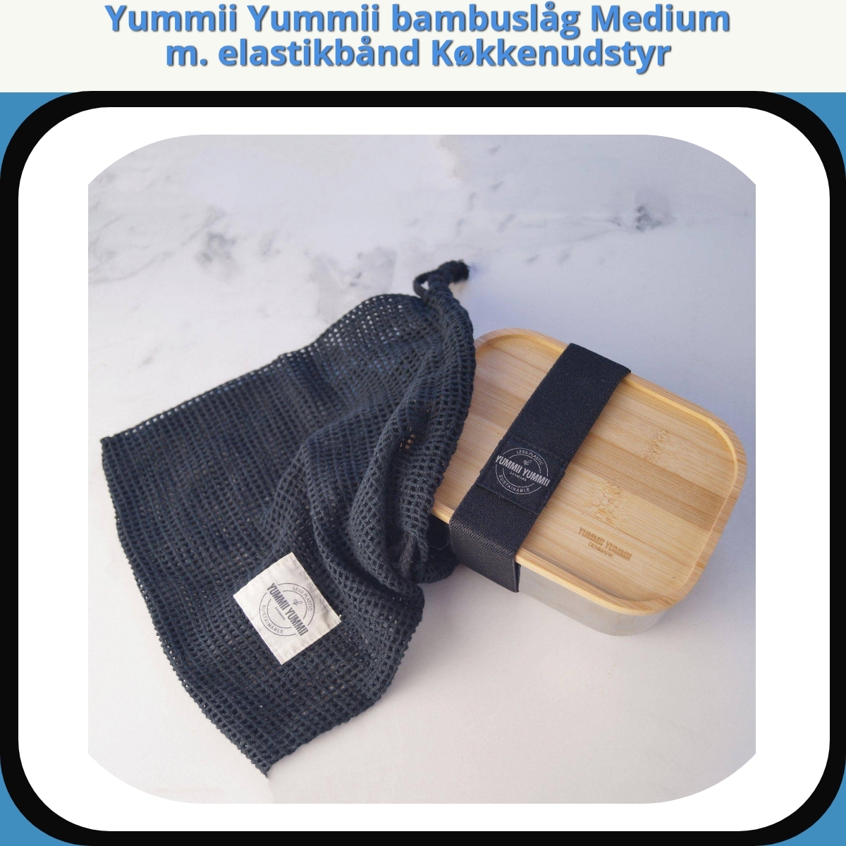 Anmeldelse af Yummii Yummii bambuslåg Medium m. elastikbånd Køkkenudstyr