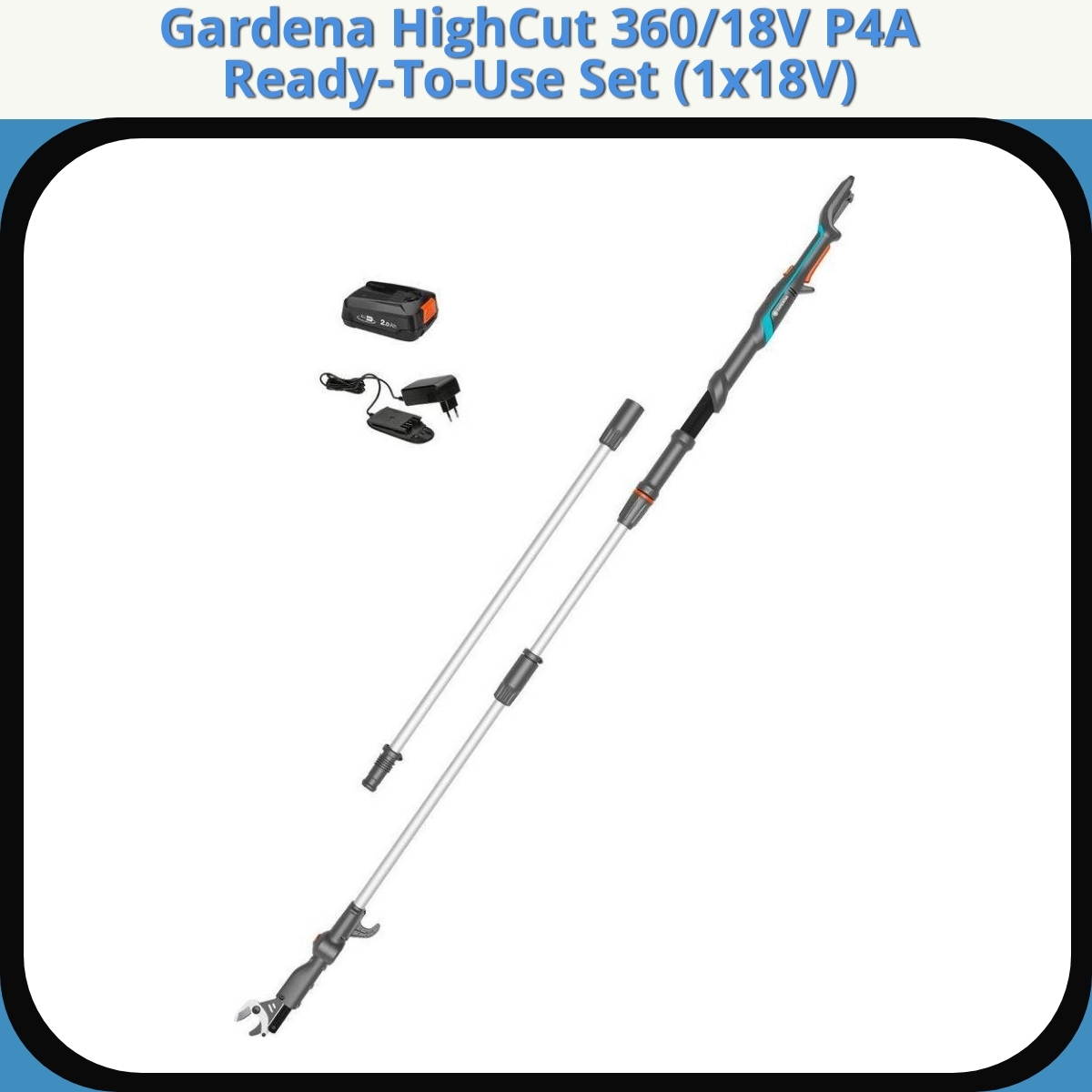 Anmeldelse af Gardena HighCut 360/18V P4A Ready-To-Use Set (1x18V)