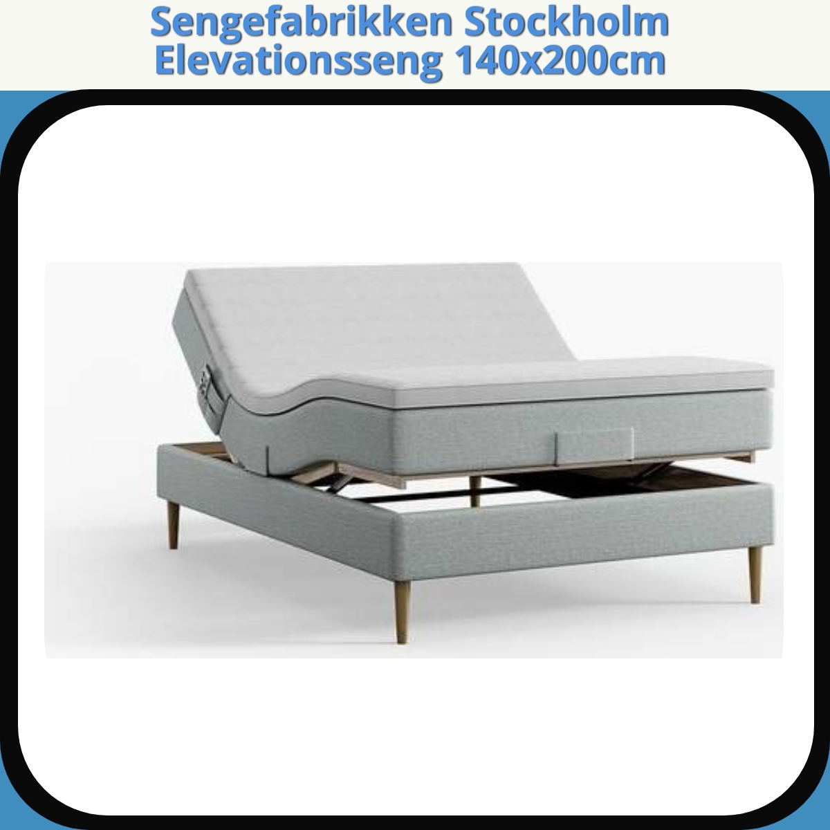 Anmeldelse af Sengefabrikken Stockholm Elevationsseng 140x200cm