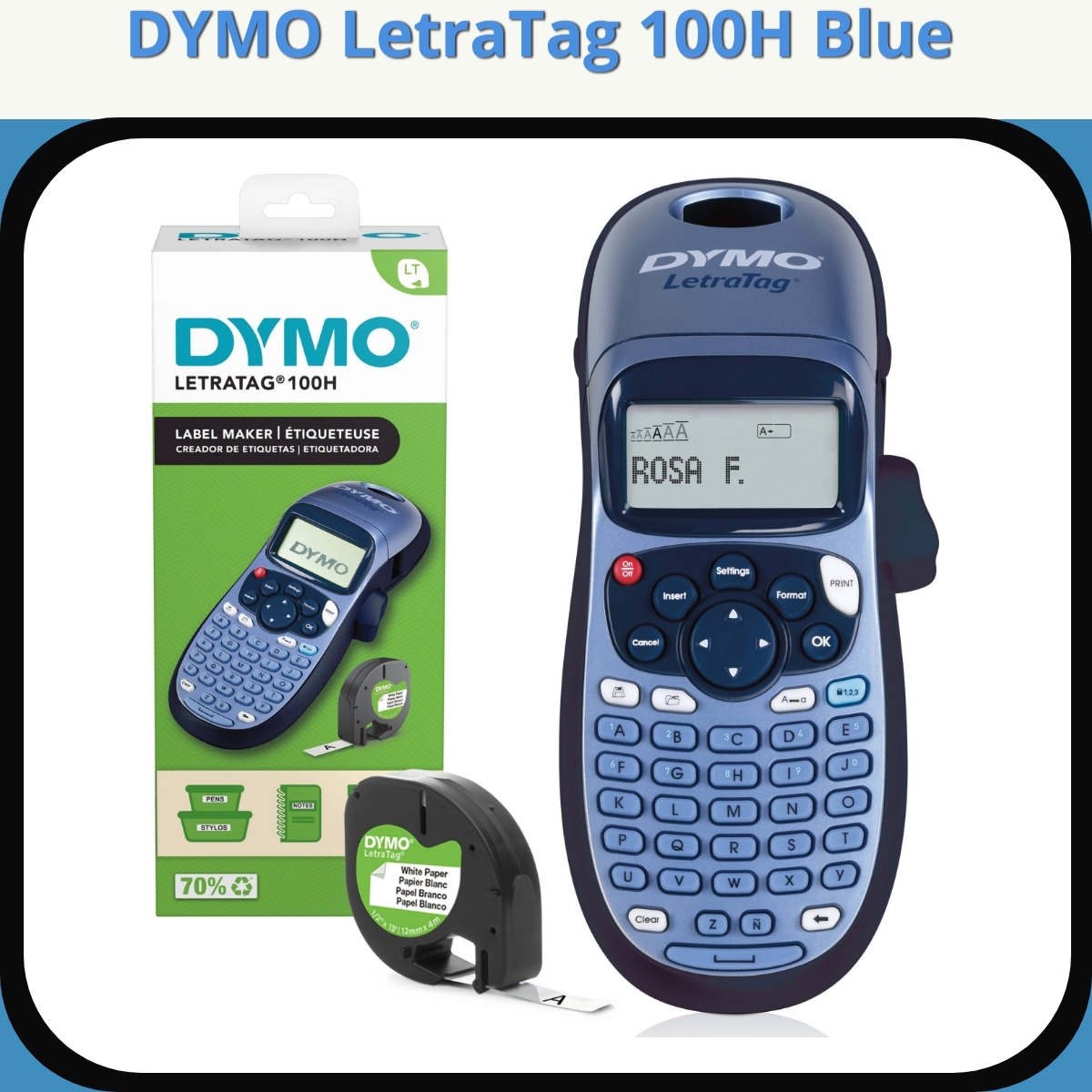Anmeldelse af DYMO LetraTag 100H Blue