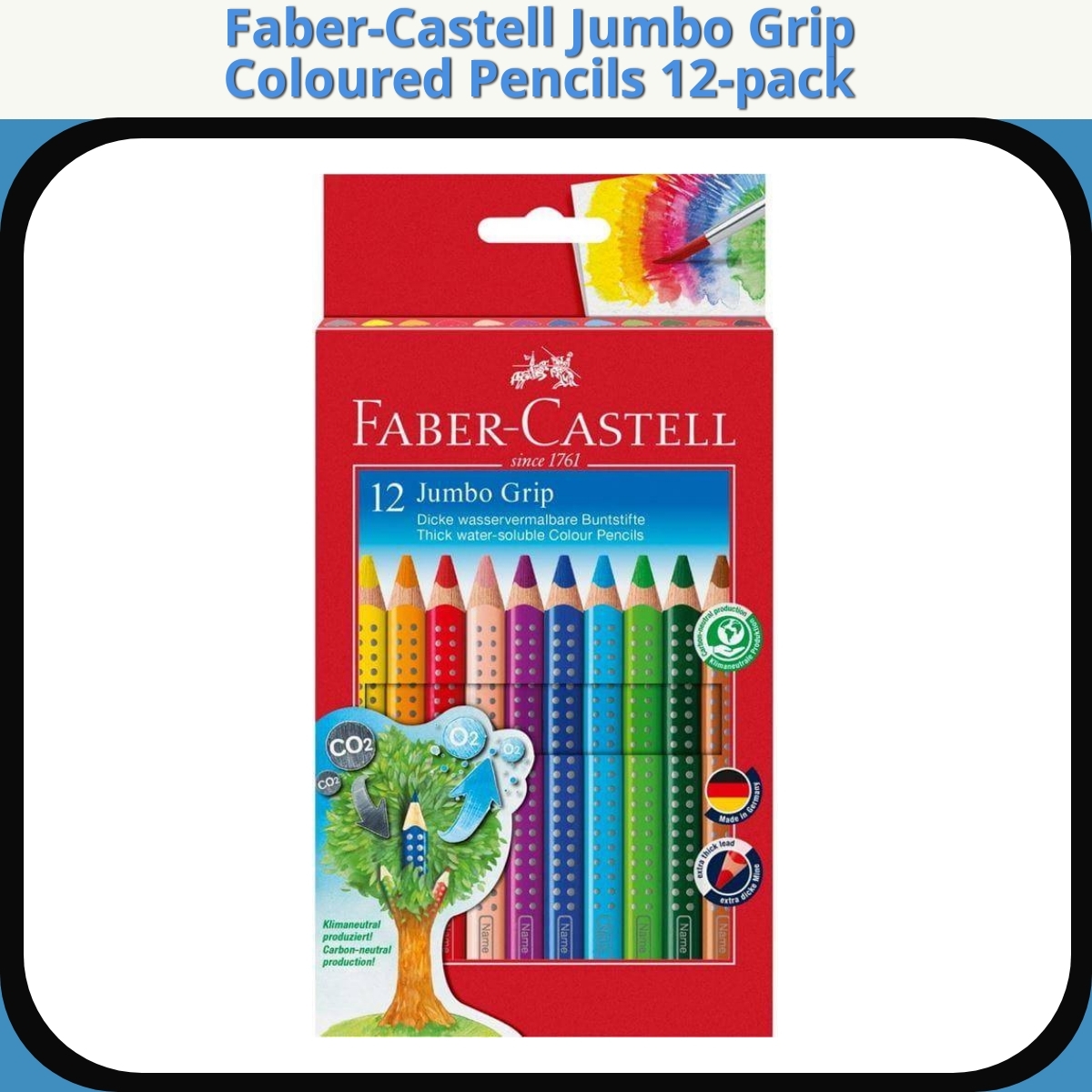 Anmeldelse af Faber-Castell Jumbo Grip Coloured Pencils 12-pack