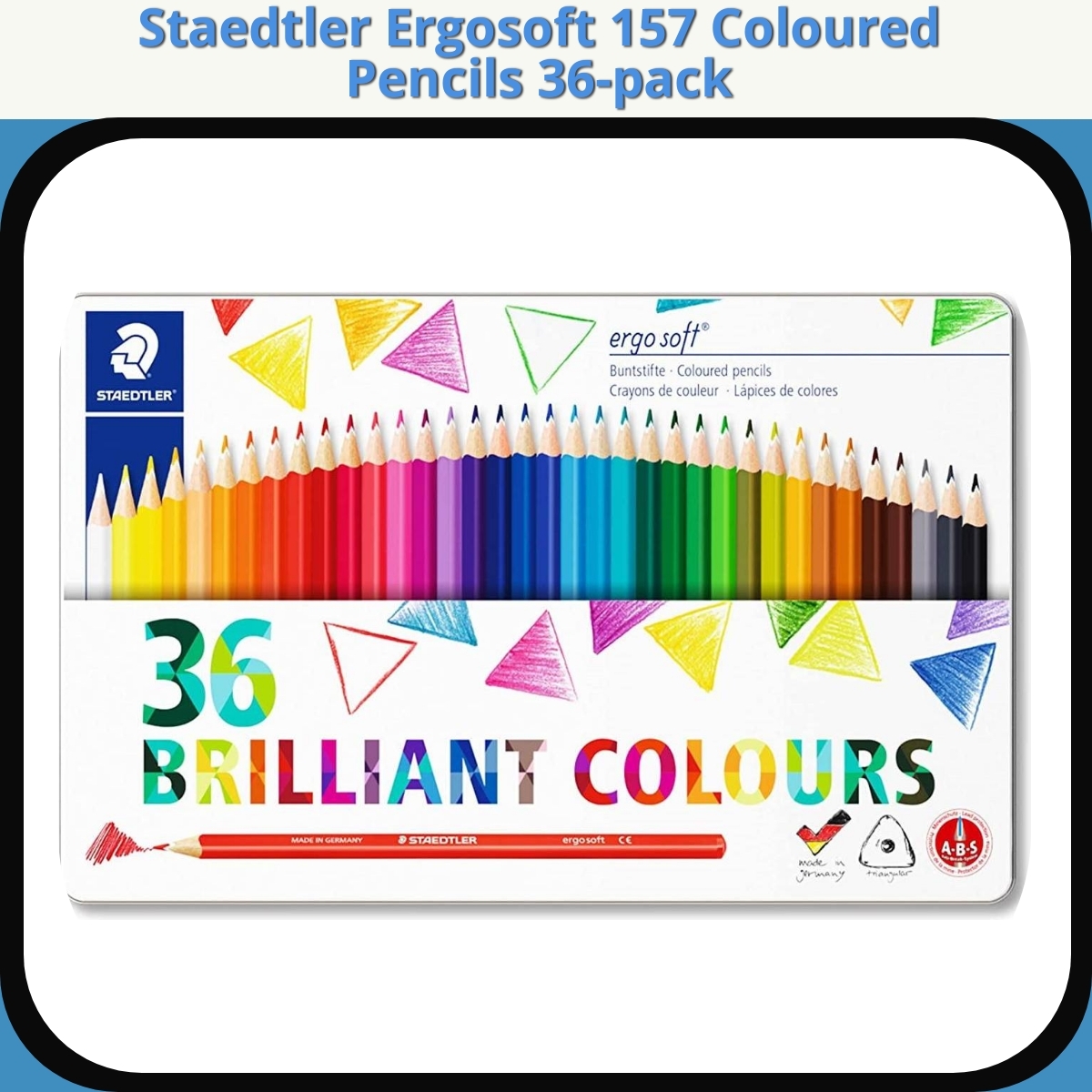 Anmeldelse af Staedtler Ergosoft 157 Coloured Pencils 36-pack