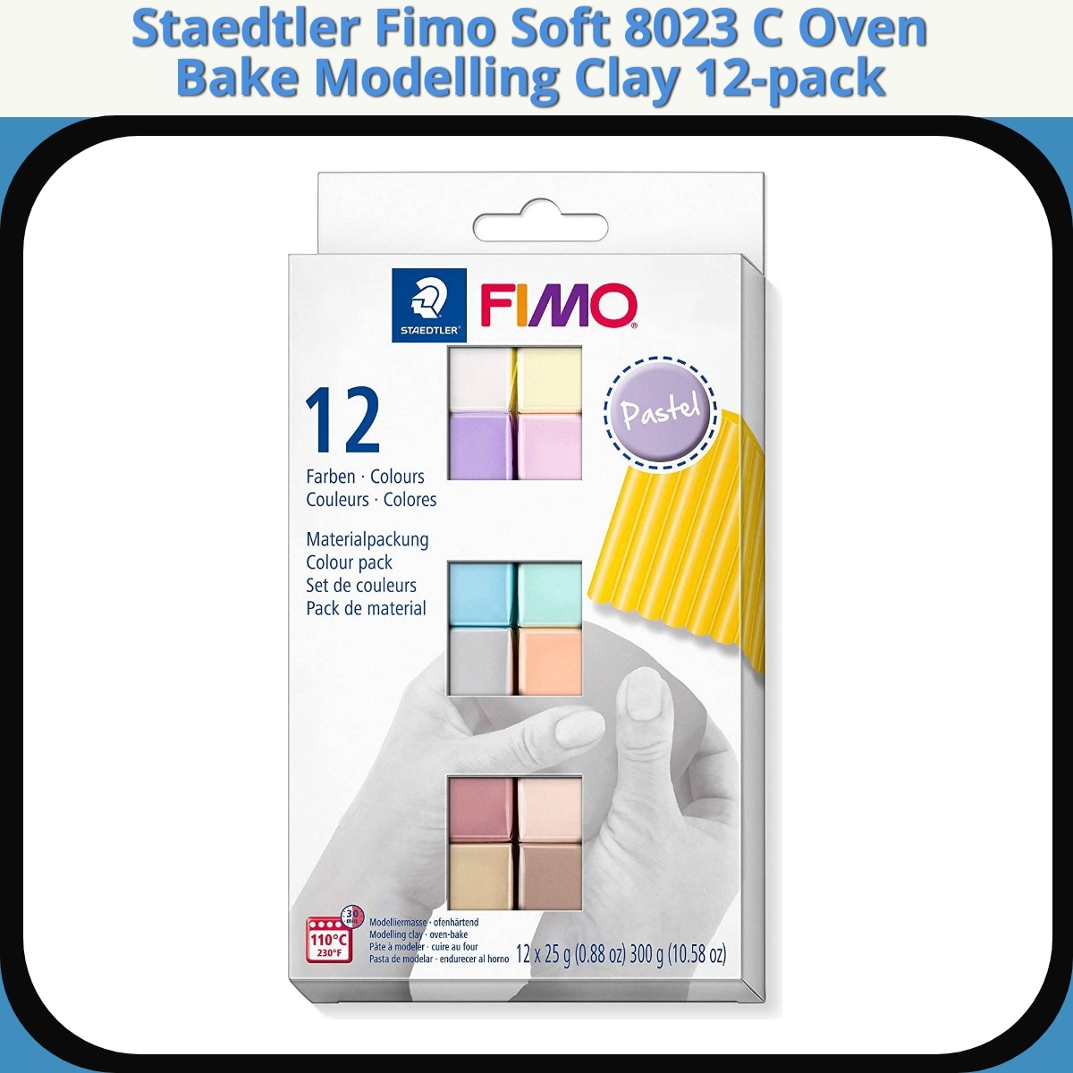 Anmeldelse af Staedtler Fimo Soft 8023 C Oven Bake Modelling Clay 12-pack