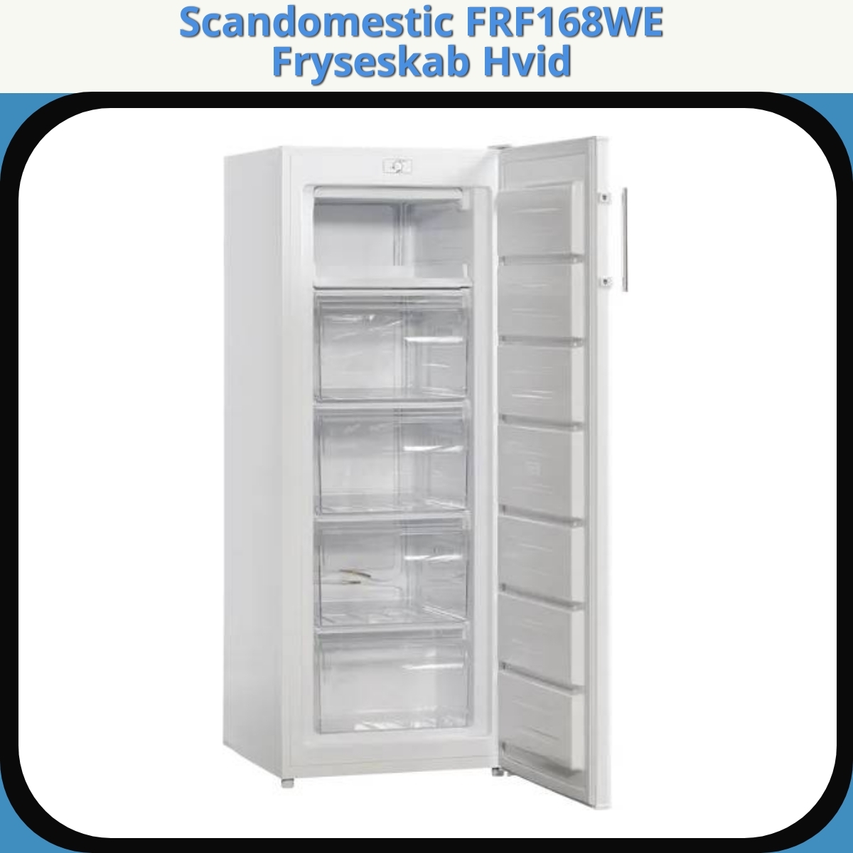 Anmeldelse af Scandomestic FRF168WE Fryseskab Hvid