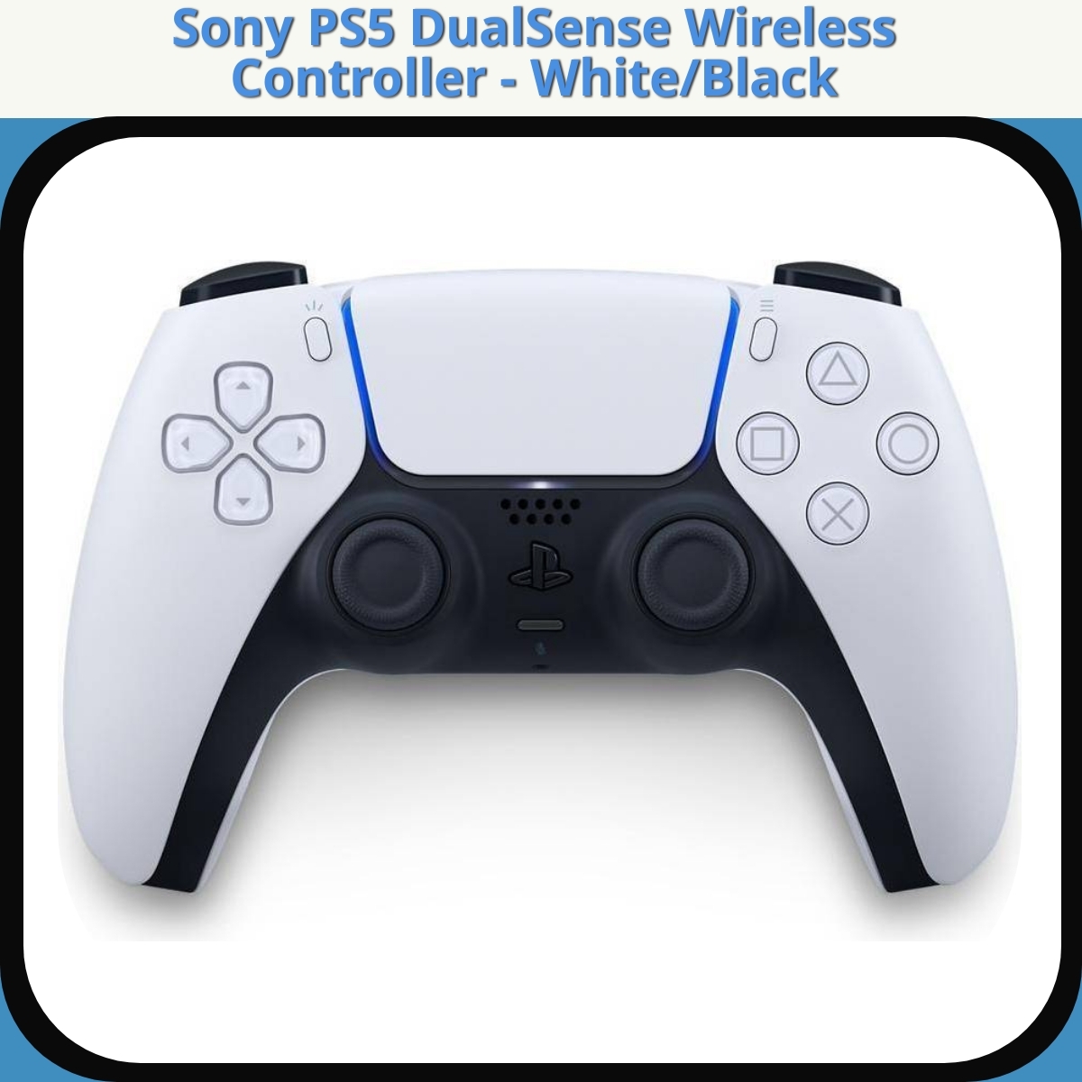 Anmeldelse af Sony PS5 DualSense Wireless Controller - White/Black