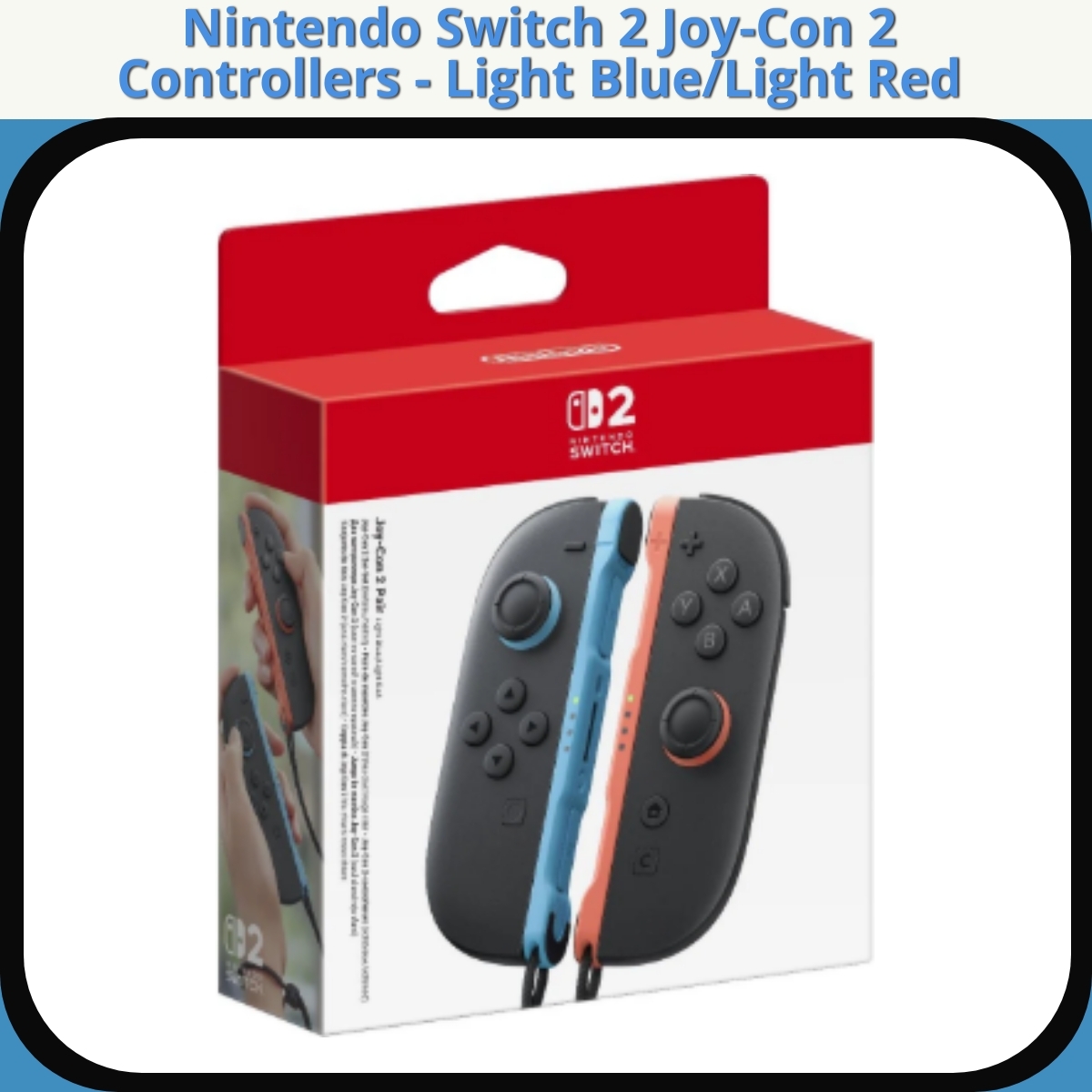 Anmeldelse af Nintendo Switch 2 Joy-Con 2 Controllers - Light Blue/Light Red