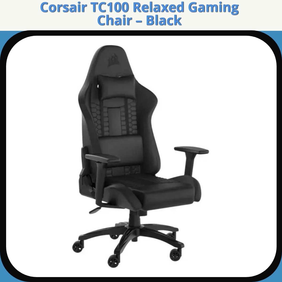 Anmeldelse af Corsair TC100 Relaxed Gaming Chair – Black