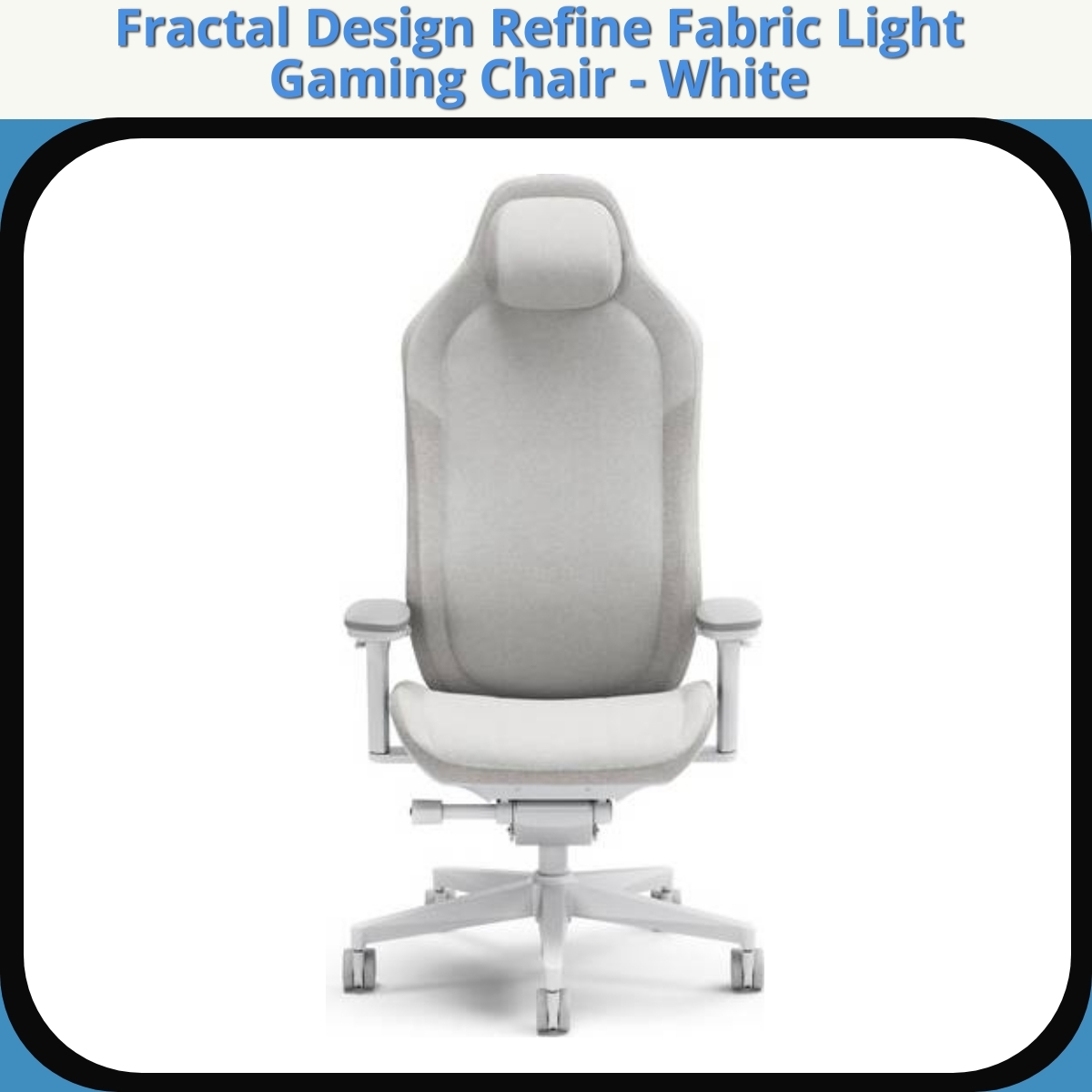Anmeldelse af Fractal Design Refine Fabric Light Gaming Chair - White