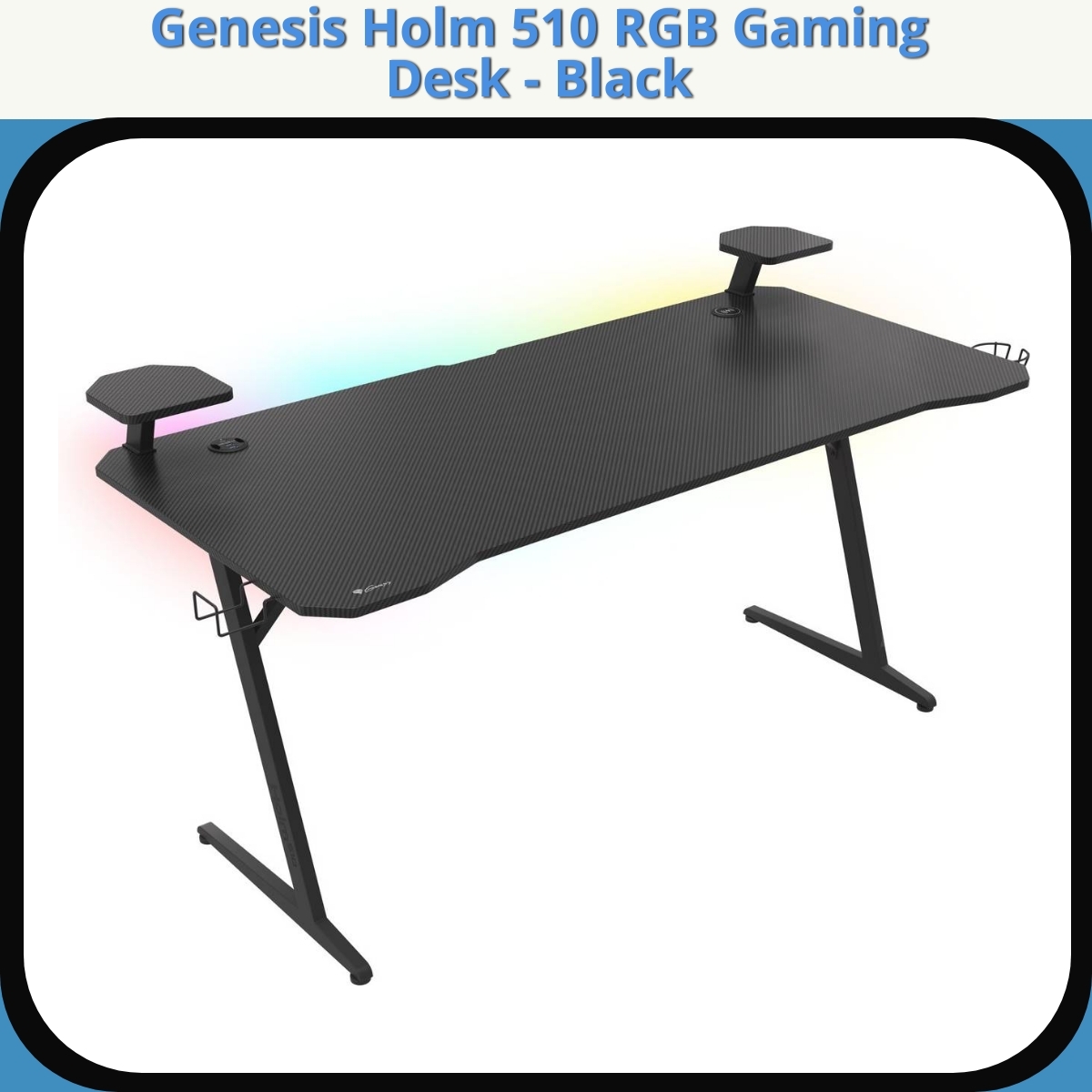 Anmeldelse af Genesis Holm 510 RGB Gaming Desk - Black