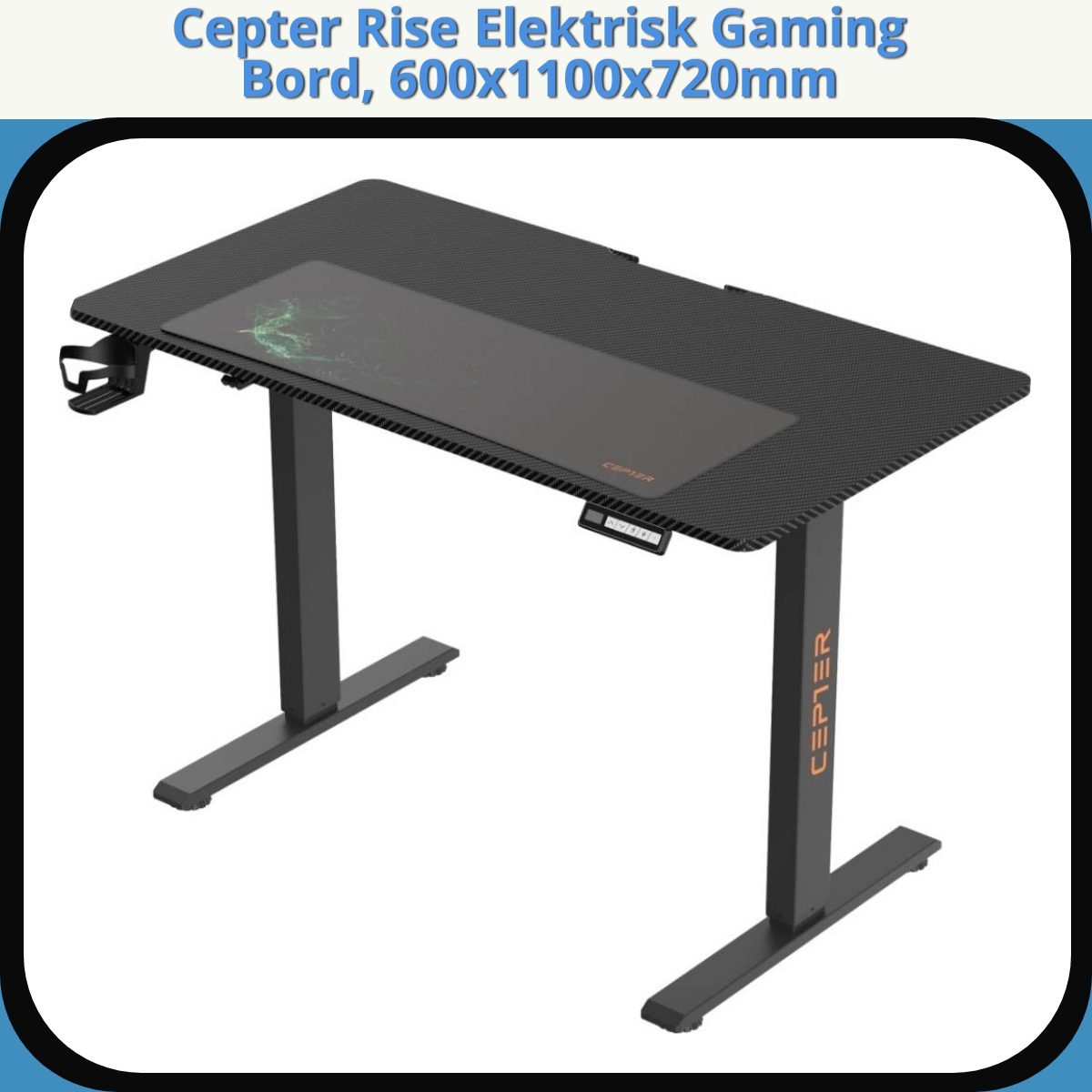 Anmeldelse af Cepter Rise Elektrisk Gaming Bord, 600x1100x720mm