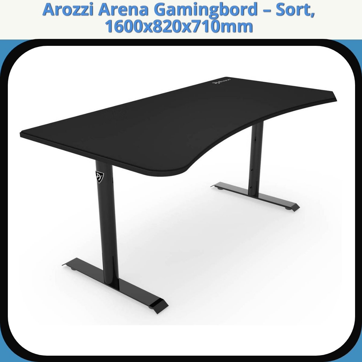 Anmeldelse af Arozzi Arena Gamingbord – Sort, 1600x820x710mm
