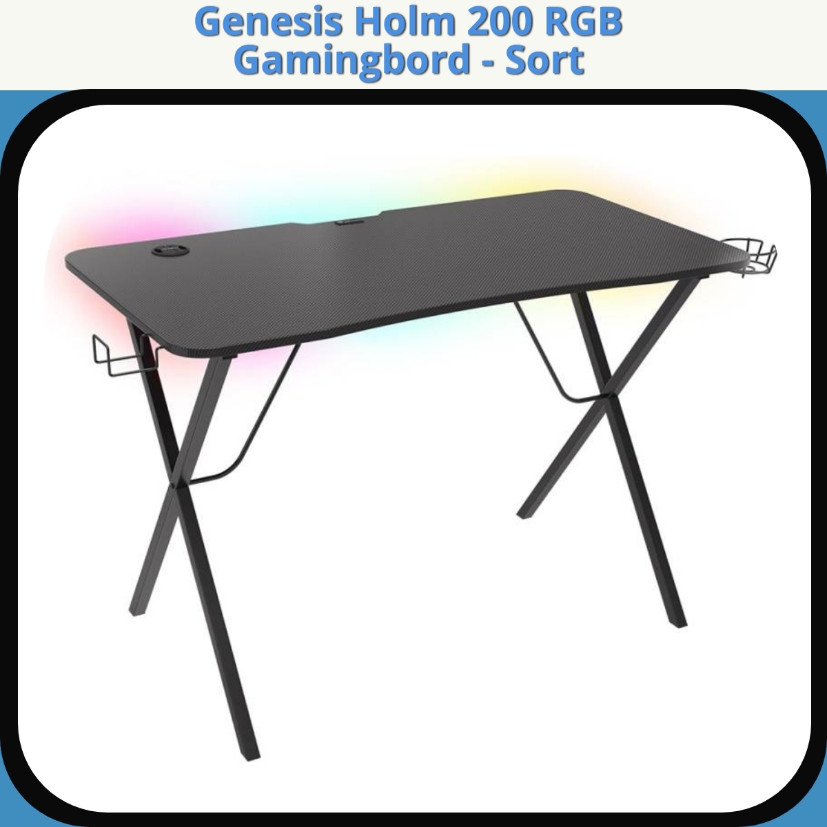 Anmeldelse af Genesis Holm 200 RGB Gamingbord - Sort