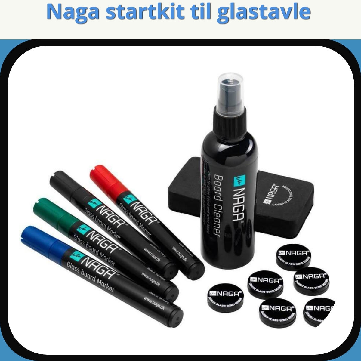 Anmeldelse af Naga startkit til glastavle