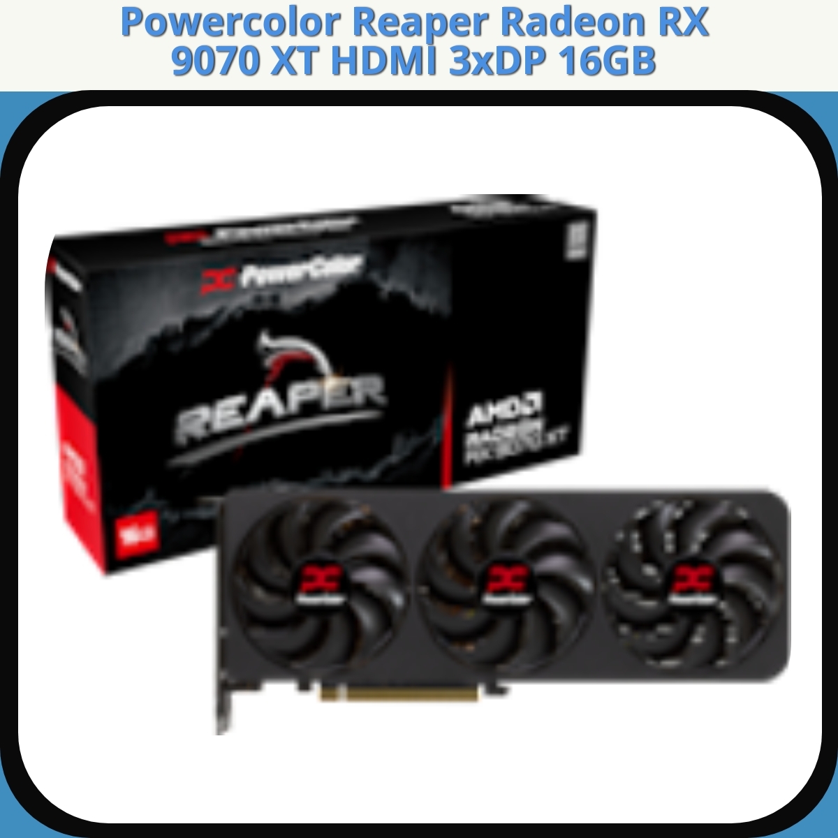 Anmeldelse af Powercolor Reaper Radeon RX 9070 XT HDMI 3xDP 16GB