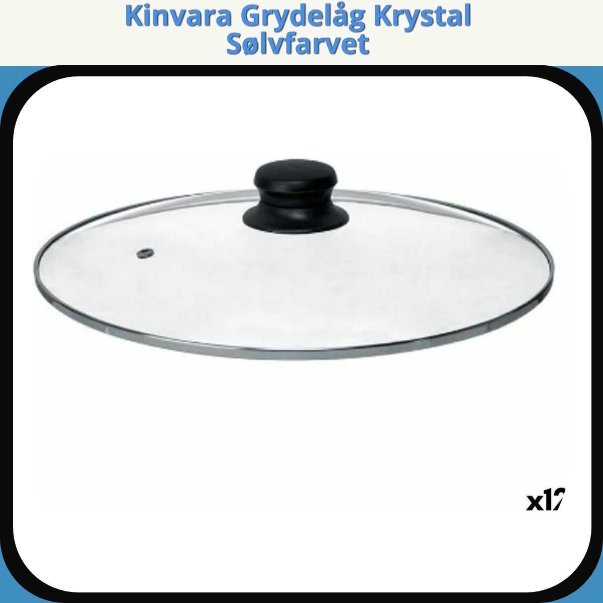 Anmeldelse af Kinvara Grydelåg Krystal Sølvfarvet