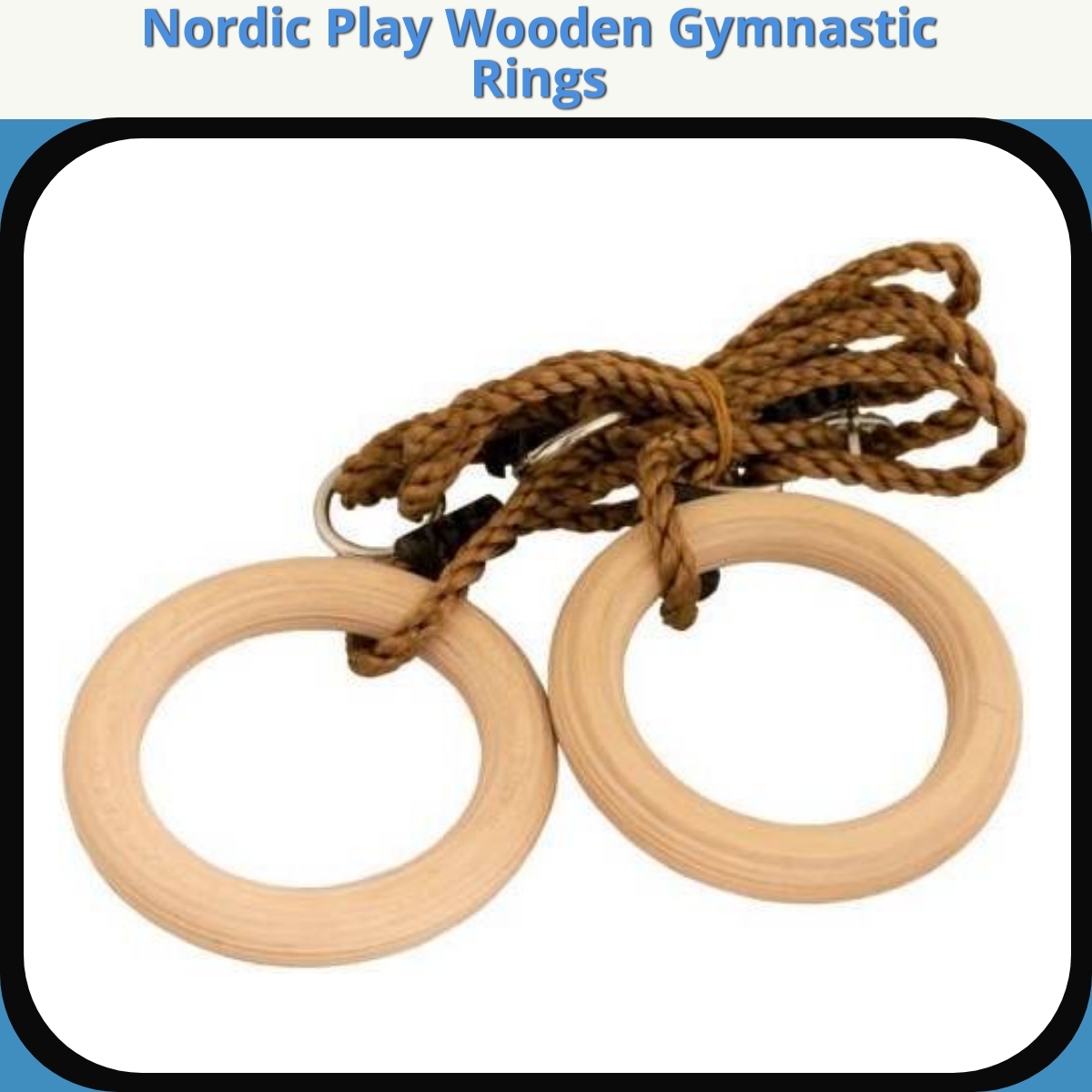 Anmeldelse af Nordic Play Wooden Gymnastic Rings